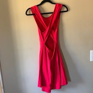 Sleeveless red dress